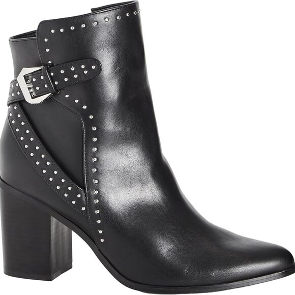 New in box! City Chic Orly Wide Rock Stud Black Booties Size 9.5/10 - Picture 5 of 9